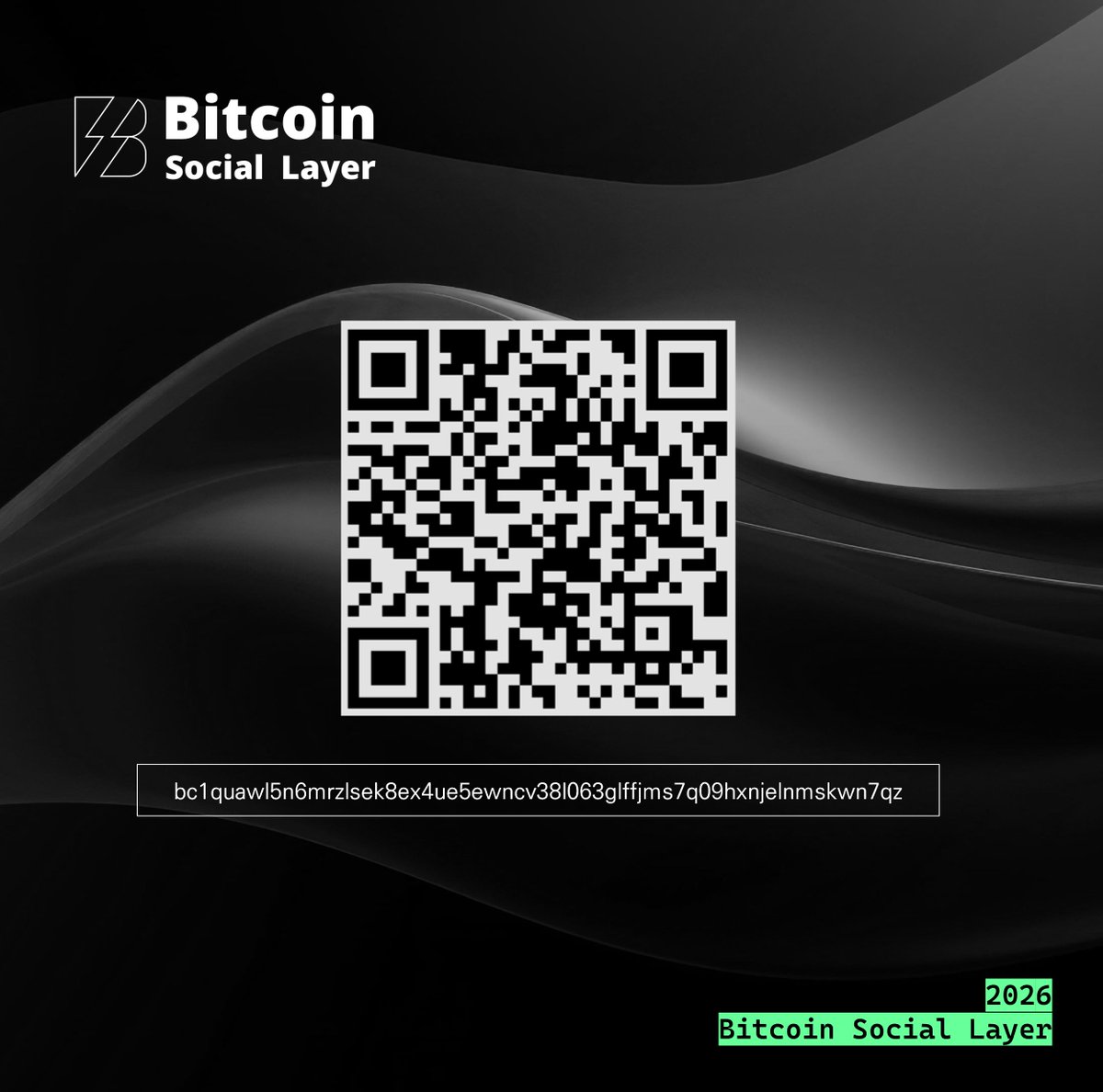 BSL 회비/기부 주소 변경] - 2026년(1년씩 변경) 온체인 주소를 변경했습니다.  bc1quawl5n6mrzlsek8ex4ue5ewncv38l063glffjms7q09hxnjelnmskwn7qz