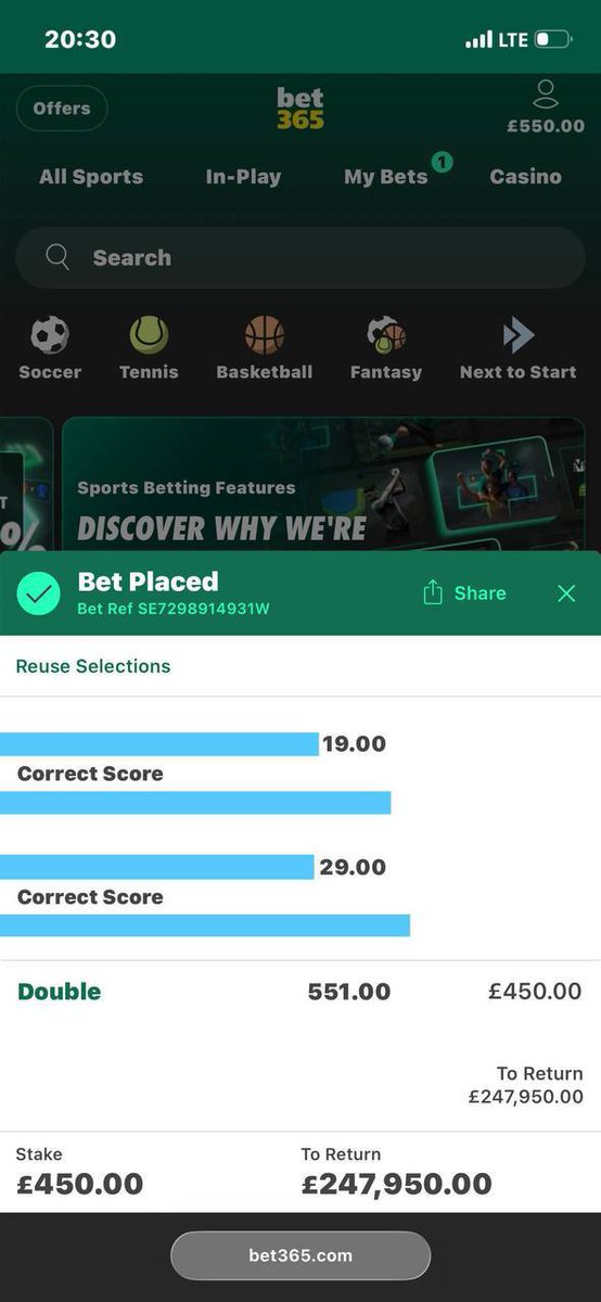 JamesFixed162's tweet image. Winning 🏆 is  Certainly 100%

?-? [ CS FT ]  // ODDS : 19.00

?-? [CS FT ]  // ODDS : 29.00

Total Multiplier 🟰 551.00 🔥

Matches are assured 💯

Any member who is interested who text me me now to book his slot on my telegram handle below 👇 ⬇️ 

Chat 💬 @JamesFixed162