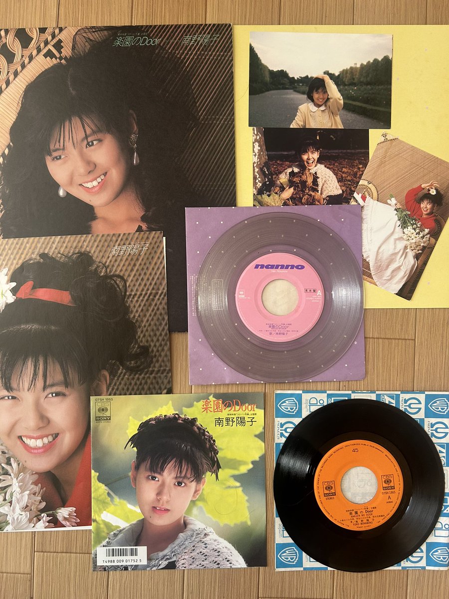 南野陽子さんLPレコード10枚セット＋楽園のDoor限定特別シングル 南野陽子 / 楽園のDOOR (EP・LPサイズジャケ） - キキミミレコード