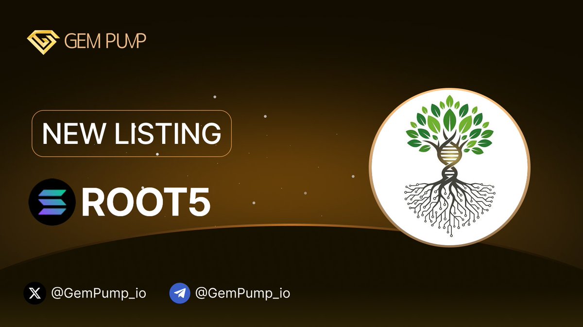 Gempump_io's tweet photo. 👏 #ROOT5 listed on https://t.co/0O39wVbuPx 🤝@GemPump_io

📄 CA:AZEqLUaeDb3u6FnGVcLakprwgmk6bD3GPGzNXBZ1pump

 🌐 TG：https://t.co/mZLa6qRx0q

 ✖️ X：https://t.co/zJQGOvv0AF

💎 GemPump：https://t.co/9eX4x9kouh

#NewListing #GemPump #100xGem https://t.co/9ENg5VRqRY