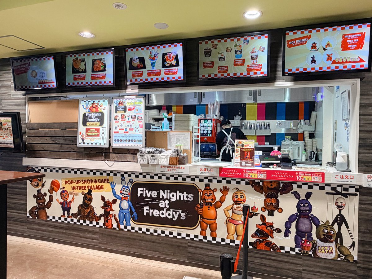 🍕Five Nights at Freddy's🍕 コラボカフェ&POP-UP SHOP in Tree
