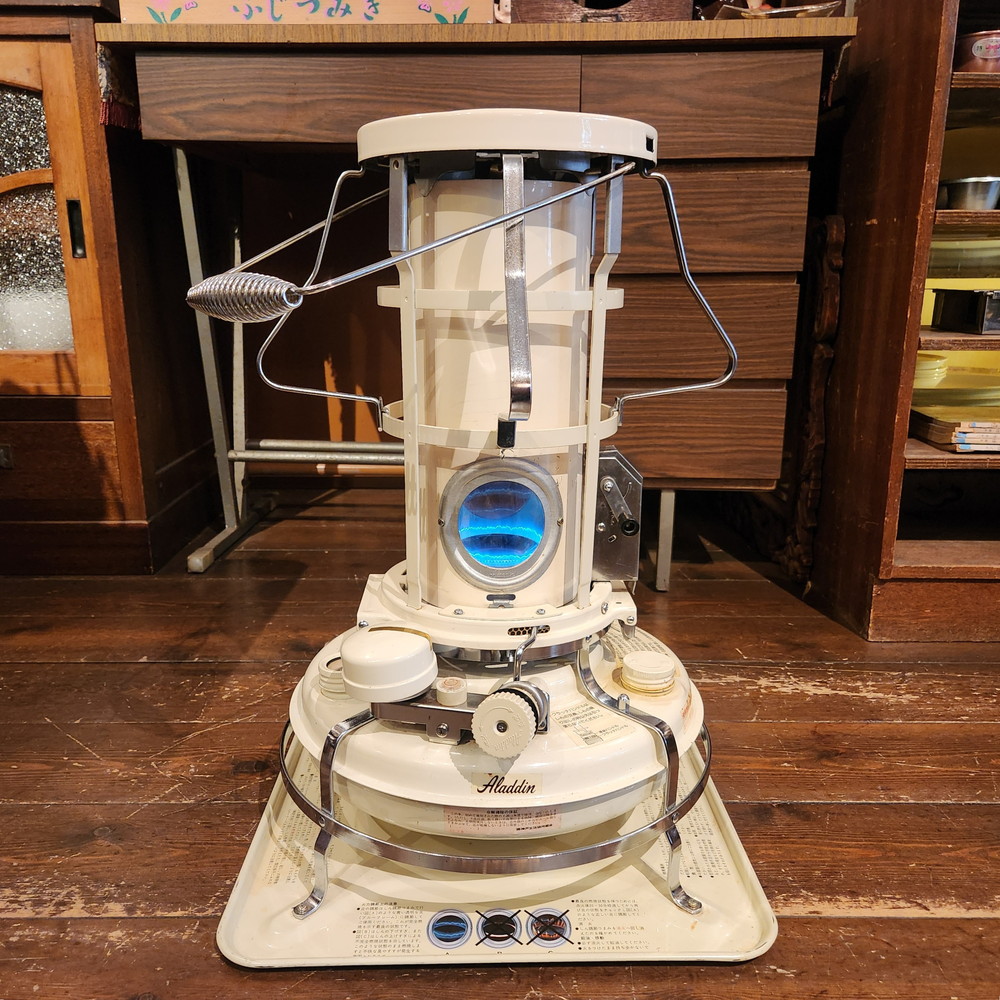 1970年代のヴィンテージ ブルーフレームヒーター、Aladdin J380004