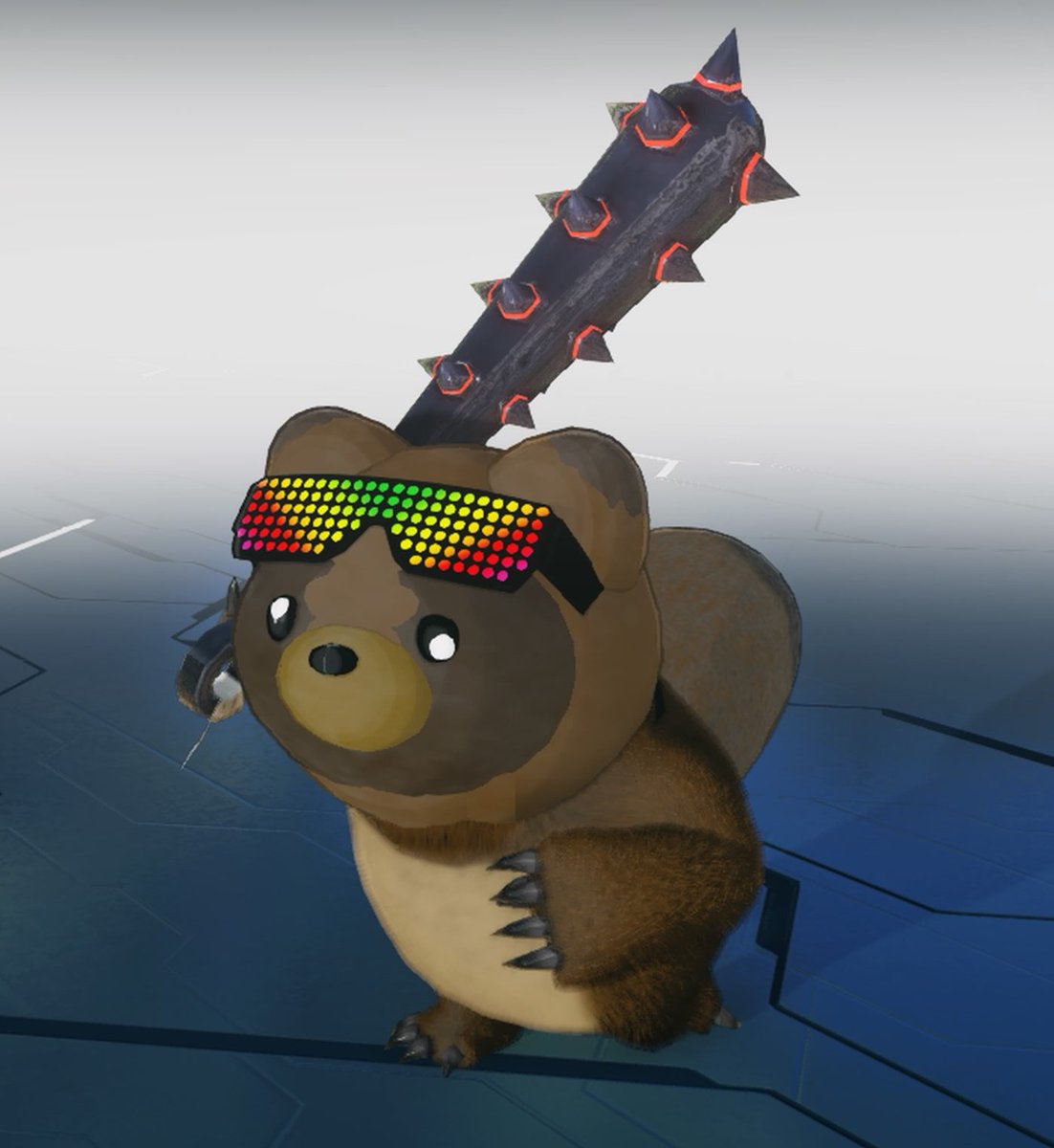 9Jd8gh8bMeDk8Ra's tweet image. #PSO2NGS_SS 
ゲーミング？パリピ？たぬき です
最近のお気に入りのコーデです
よく知り合いに たぬ吸い されてます