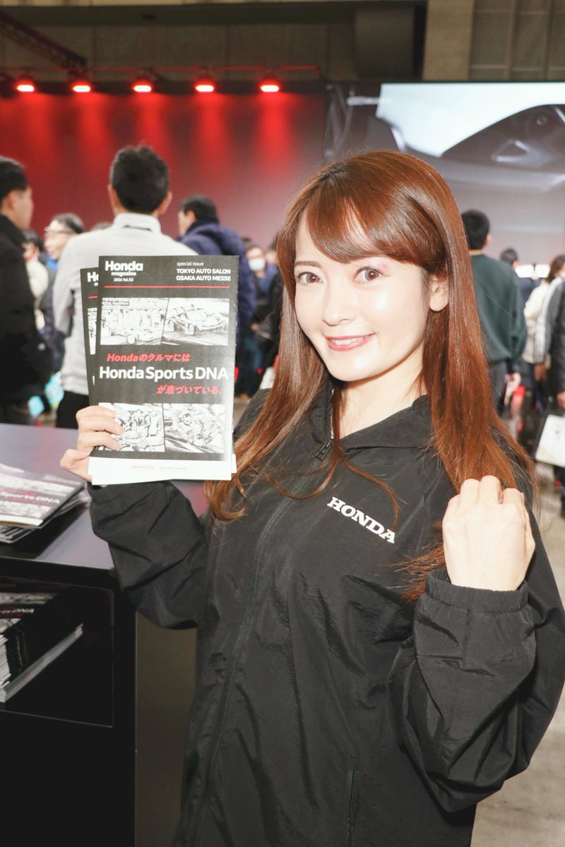 kenzo_agh35w's tweet photo. 東京オートサロン2026  2日目
HONDAブース 夏山りかさん
今日もお会いできました！
朝から素敵な笑顔😊
#TAS2026 #東京オートサロン2026 
@natsuyamarika https://t.co/3Anp1le1T4