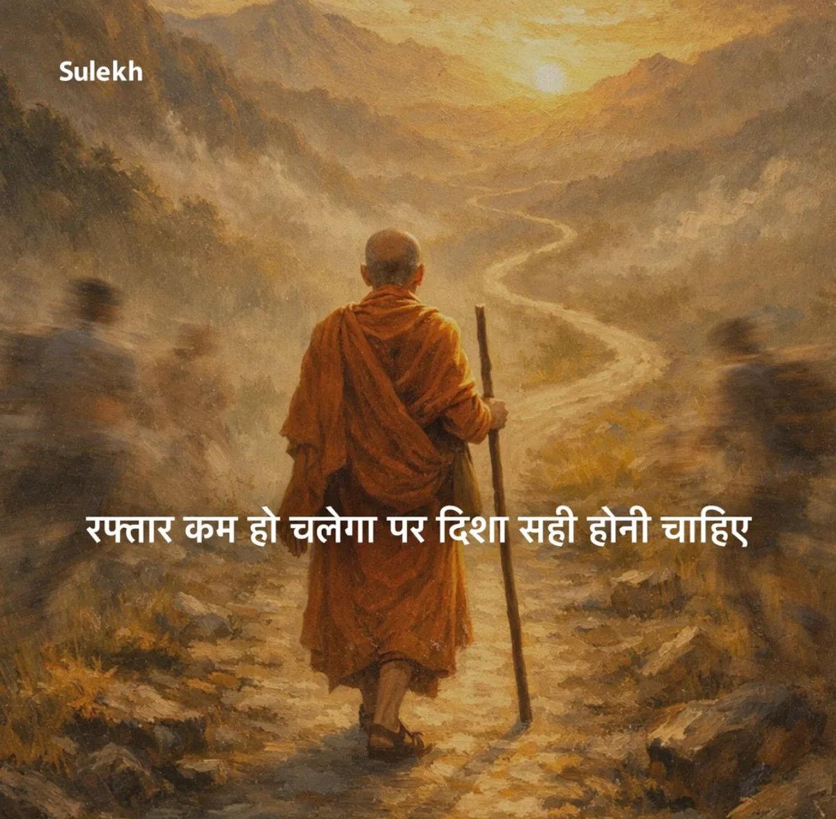 रफ्तार कम हो चलेगा, पर दिशा सही होनी चाहिए...!

#सुप्रभात