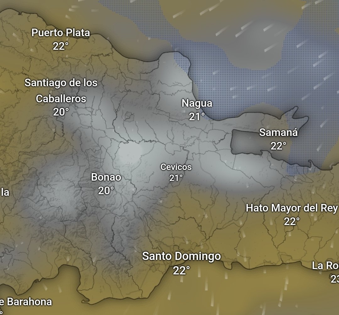 TemporadaCiclon's tweet photo. #TiempoRD

Zonas que podrían amanecer con lluvias o nublados mañana sábado. 
Las lluvias serian menores que hoy. https://t.co/TODuFmXNT0