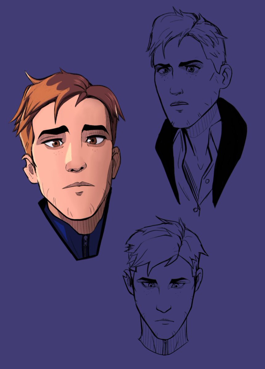 sketched some roberts for practice, referenced from game screenies

#dispatch #robertrobertson