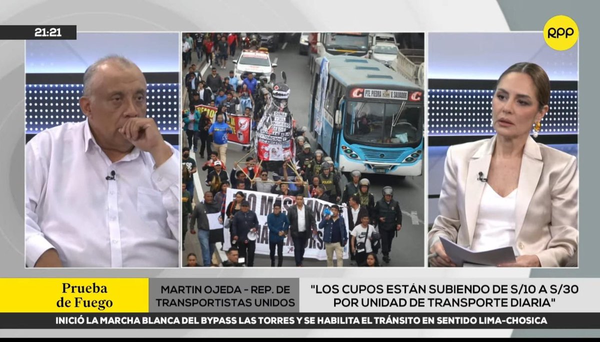 #OJO GRAVE. Un promedio de 71 fallecidos por ataques vinculados al transporte público, de setiembre 2024 a enero 2025, revela Martin Ojeda, representante del gremio. Agrega que los cupos han incrementado de S/10 a S/30 "por unidad diaria" y que hasta 10 empresas ya han cerrado.
