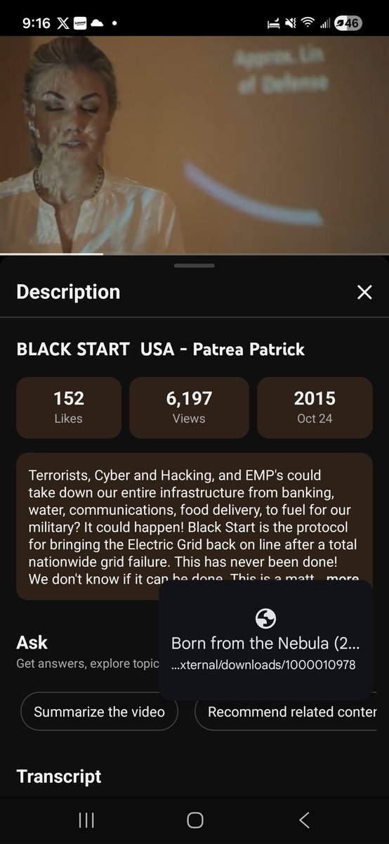 sWIrvN10's tweet photo. Damn the Erica Kirk video is real where she is saying that they addressed congress about an EMP attack to the US power grid. The video is 10 years old.  I included a screenshot from youtube.  She was an asset for over a decade now.  Our entire reality is scripted. https://t.co/2KIOC0Kzl9