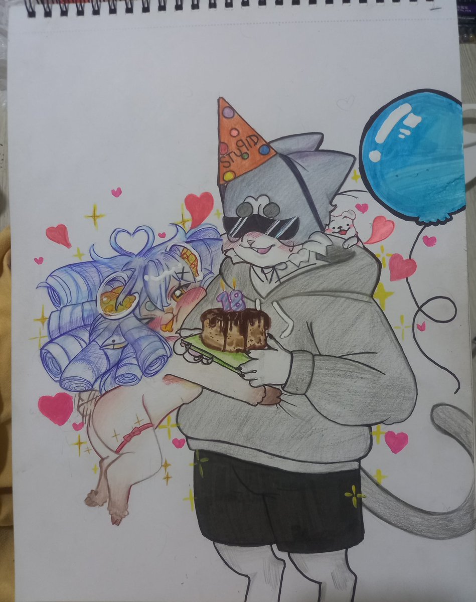 Regalo de cumple atrasado
#furryartwork #art  :)