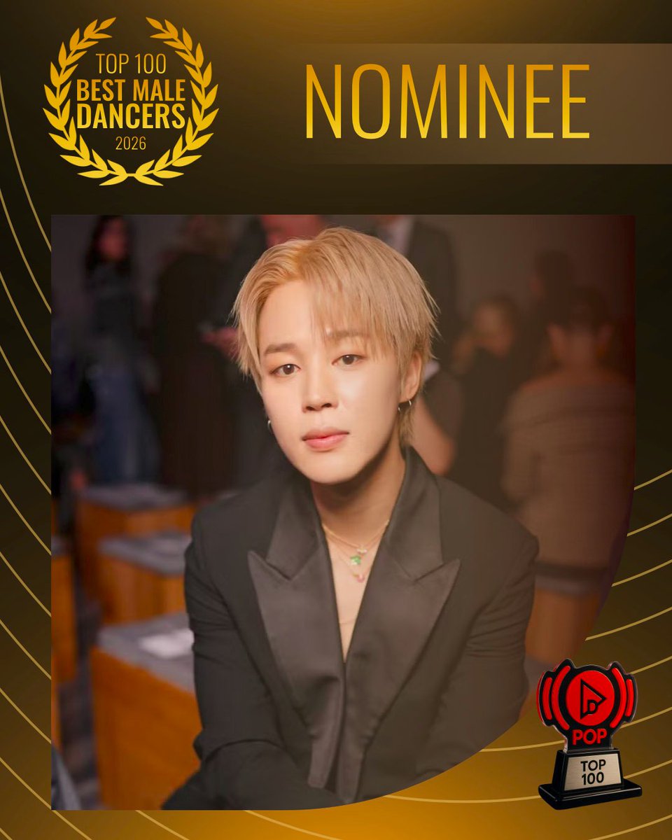 TOP100KPOP's tweet photo. JIMIN (BTS) is nominated for Best Male Dancer.

🔗 VOTE: https://t.co/iFFhXFivDw https://t.co/97Oo01tNuQ