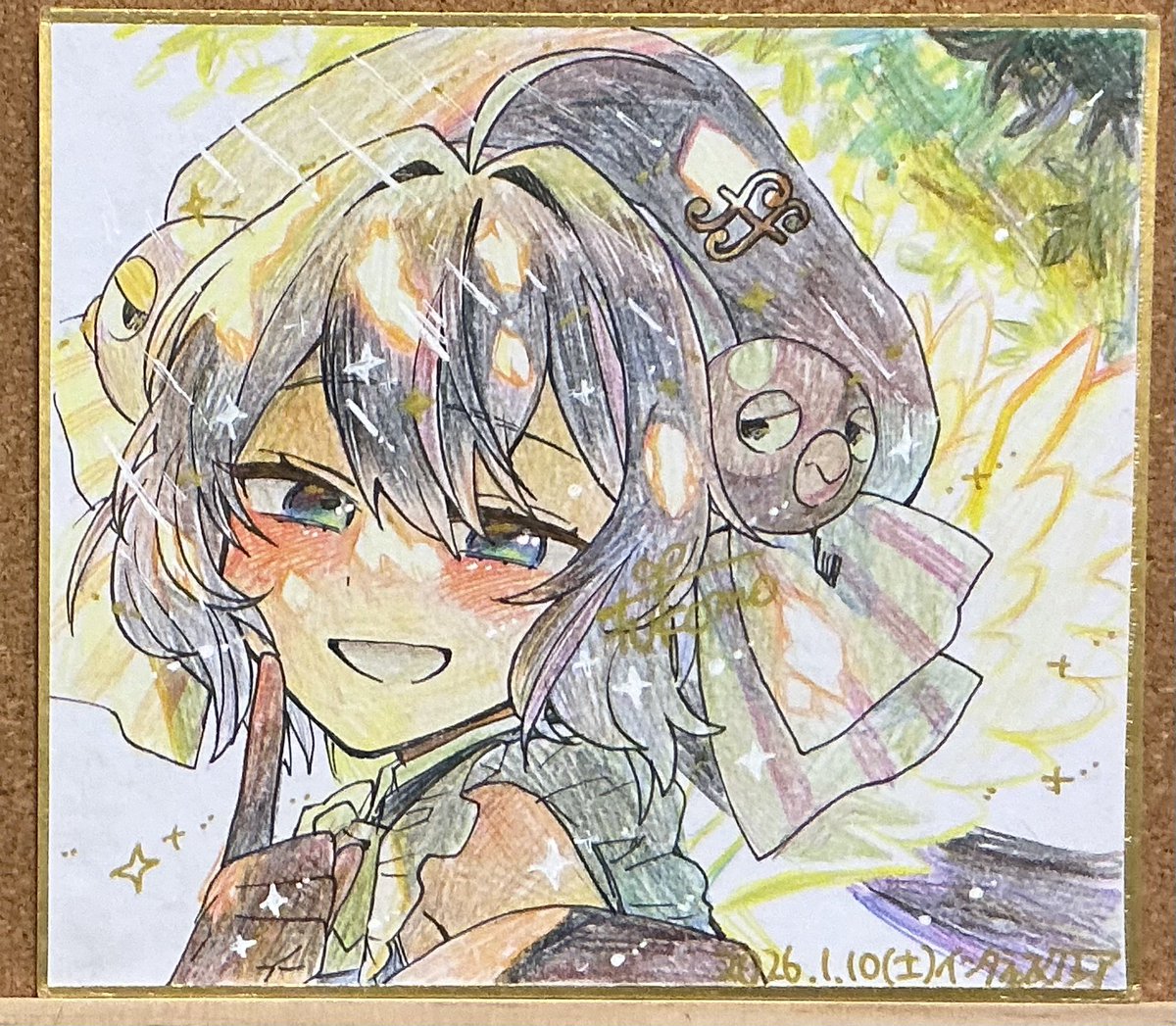 ④ありがとう公式──公式イラスト大好き色紙 同じくミニサイズ色紙