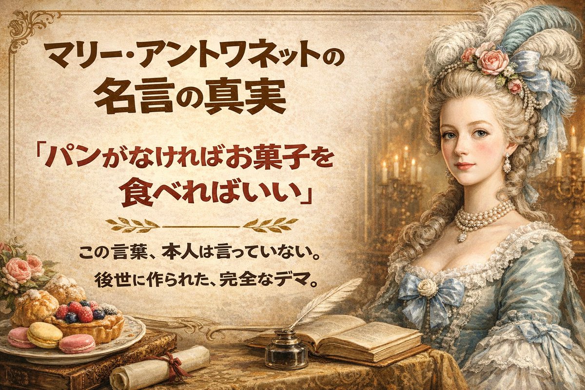 マリーアントワネットの真実。