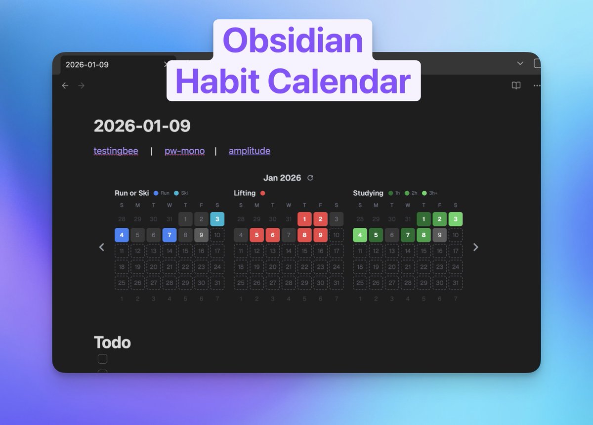 Why do my habit tracking in <a href="/obsdmd/">Obsidian</a>?

I explain in my new post here: spencerpauly.com/blog/building-…