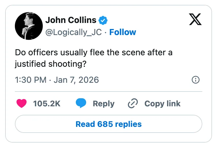 Jimboramy's tweet photo. If it had been an officer of the Real Law, no. But law, truth, morality and common sense are no longer part of merica. https://t.co/pEGkjRMkJW
