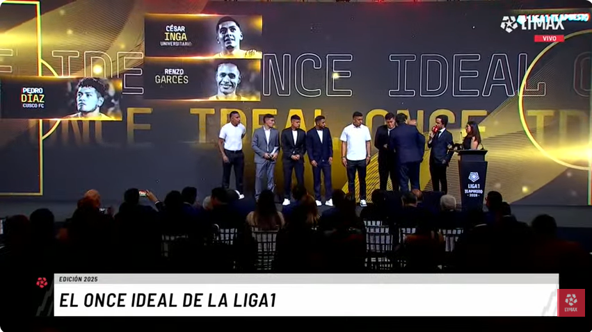 Alex Valera, presente en el Once Ideal de la Liga 1 2025 junto a compañeros de <a href="/Universitario/">Universitario</a> como Jairo Concha, César Inga, Andy Polo y Williams Riveros.