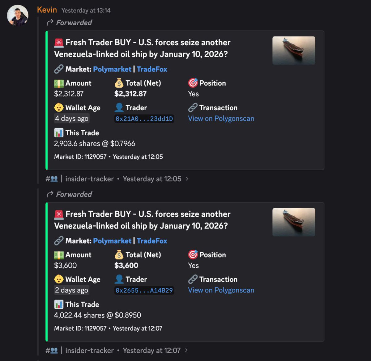 SirCallens's tweet photo. Insider scanner detected fresh wallets buying this market hours before the news came out https://t.co/T9lB3HfENF