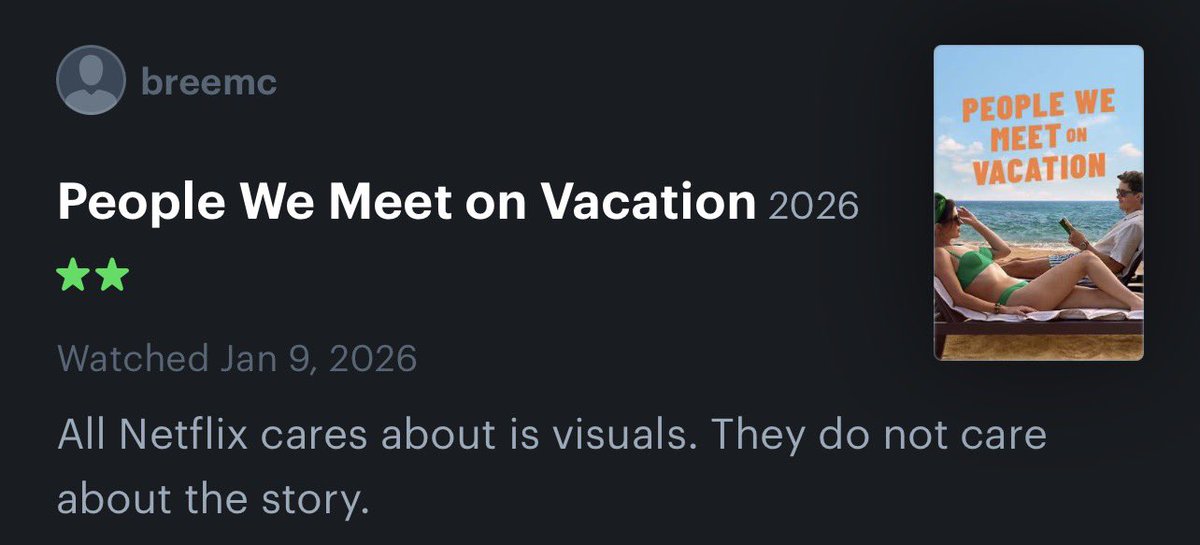 BookshopBree's tweet photo. Y’all. I’m tired of being a hater, but People We Meet On Vacation adaption was bad on so many levels. https://t.co/JRpUYYo1Pa
