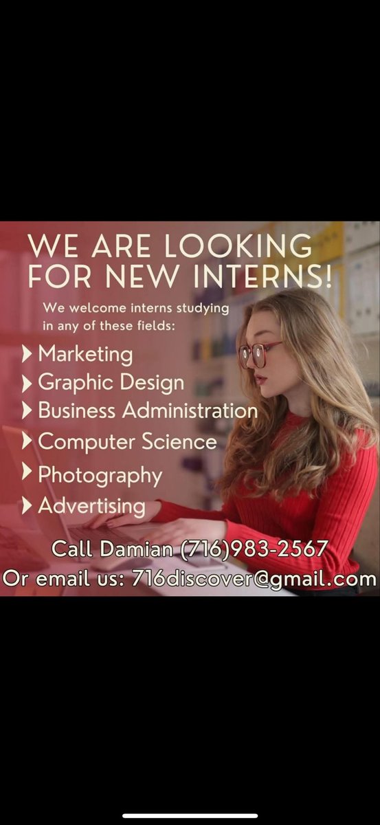discover716's tweet photo. Turn creativity into community impact ✨
Discover 716 is looking for interns to help spotlight Buffalo’s local businesses &amp; events.
Grow your skills while growing the 716. 🌆

#discover716 #716ers #localsupportinglocal #internships https://t.co/oOT94IKR4J