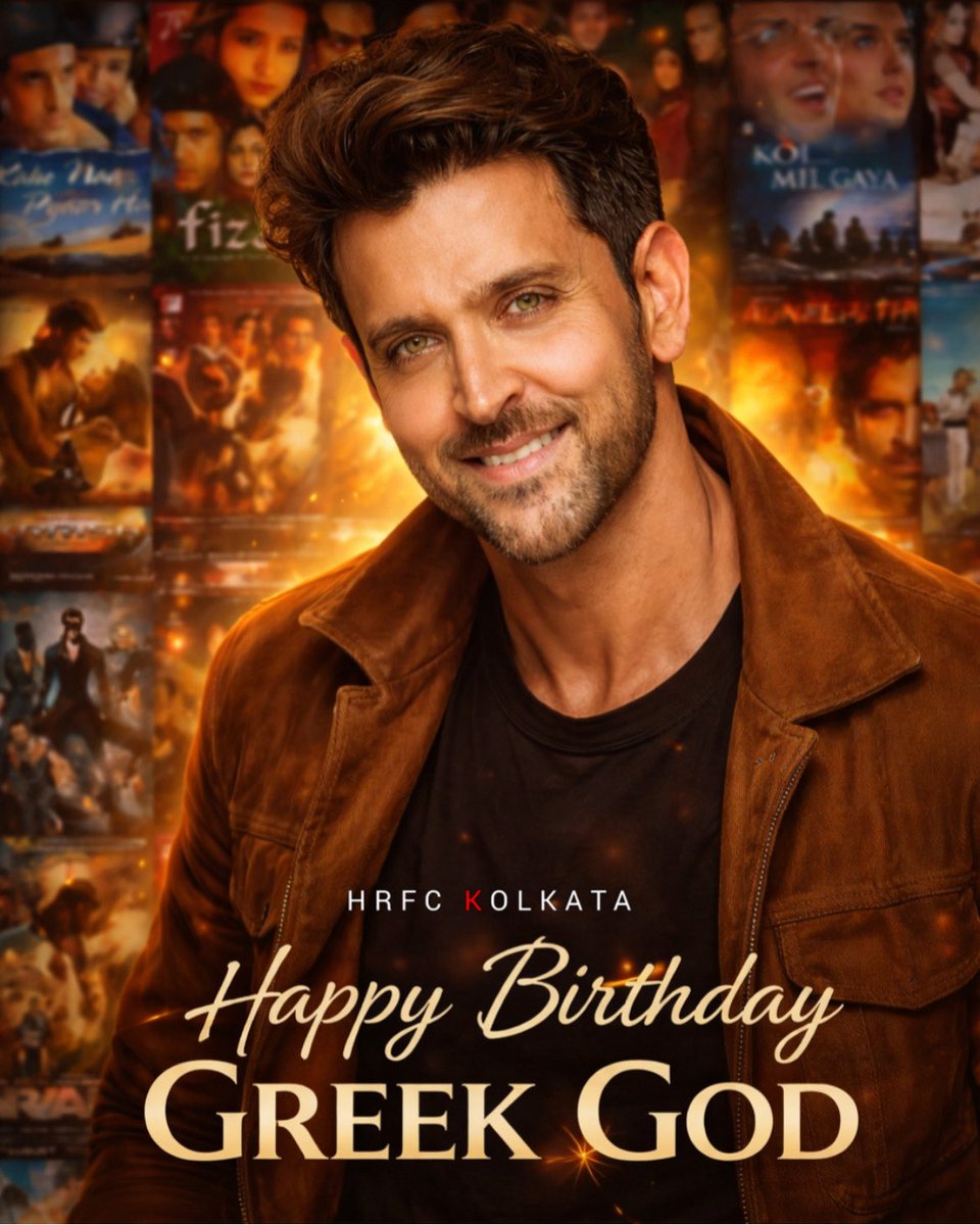 শুভ জন্মদিন <a href="/iHrithik/">Hrithik Roshan</a> 🌟

Your journey is not just about films, it’s about inspiration, discipline, and passion.
Every character you bring to life stays with us forever.
Wishing you endless success, good health, and many more iconic moments ahead. 🖤

#HappyBirthdayHrithikRoshan