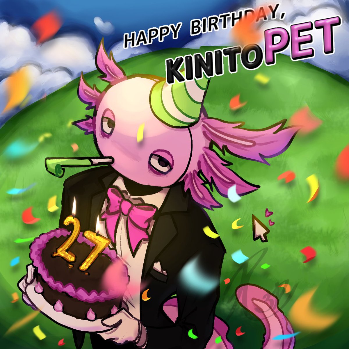 TobyGotScared's tweet photo. Happy 2nd anniversary!!!

#Kinito #KinitoPet #kinitopetfanart #kinitopetart https://t.co/3TqRXnKk4F