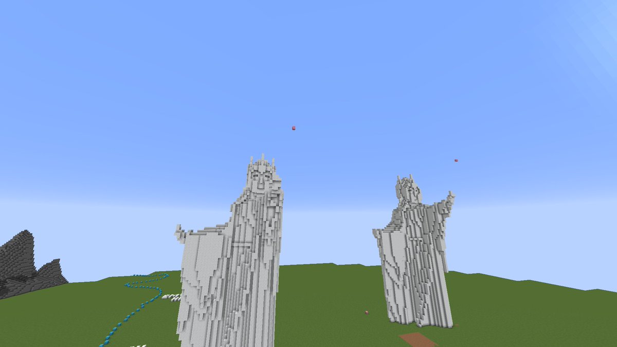 okay i finished one statue (or at least the basic shape) and tmro ill use a copy of it to shape the second

this has been such a fun challenge tbh and im so excited to see it fully in the world