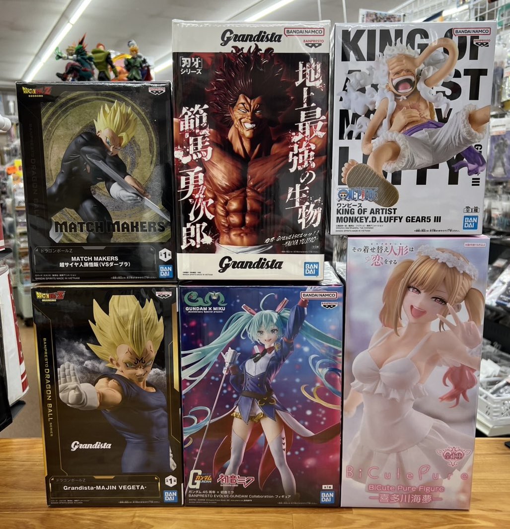 最新プライズまとめ売り29点　初音ミク、ドラゴンボール、着せ恋、オカルン、 本日入荷の商品です❗️ フィギュア入荷しました✨✨ #ドラゴンボール
