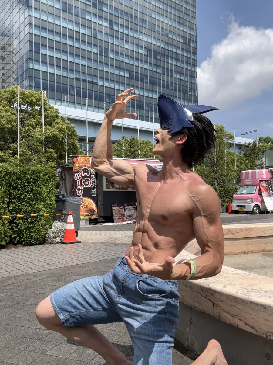 #そーアニCOS
チェンソーマン併せでビームくんやります🦈