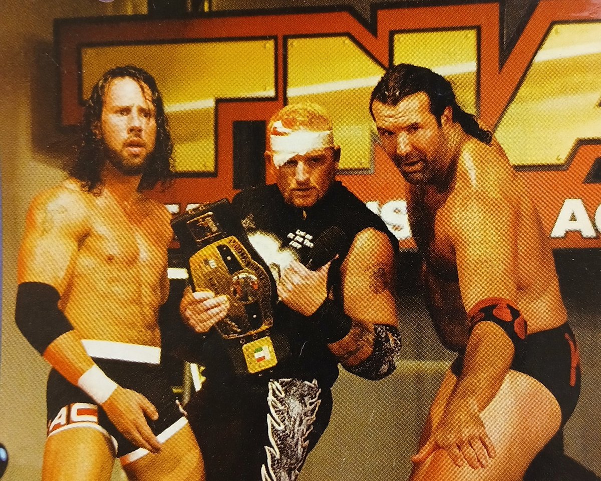 Syxx-Pac,BG James(Road Dogg) and Scott Hall,together in NWA-TNA back in 2002