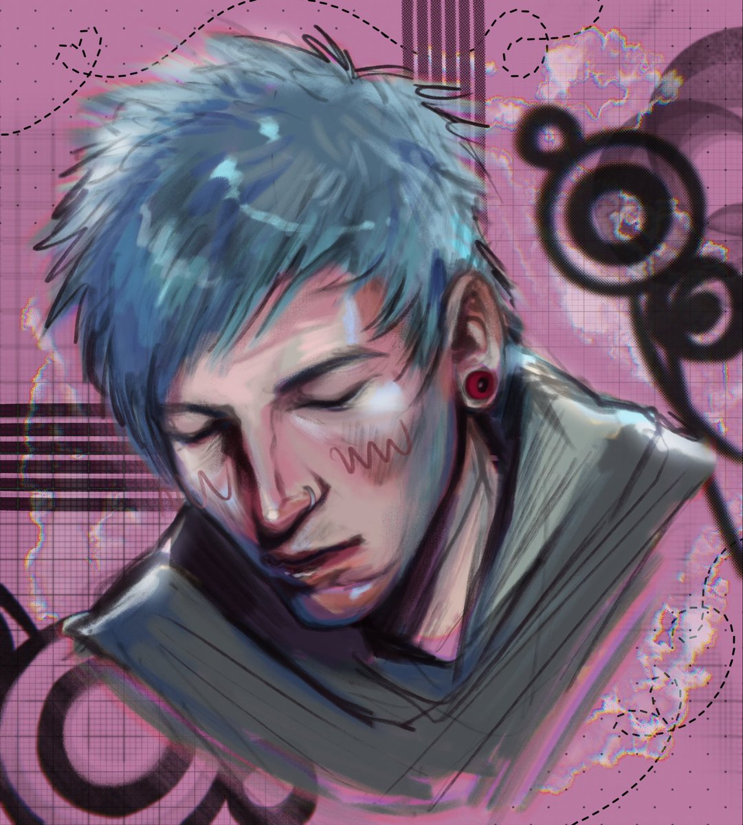 bodaciousbootyy's tweet photo. emo blue hair josh as an offering 
#cliqueart https://t.co/aw19lTXCEM