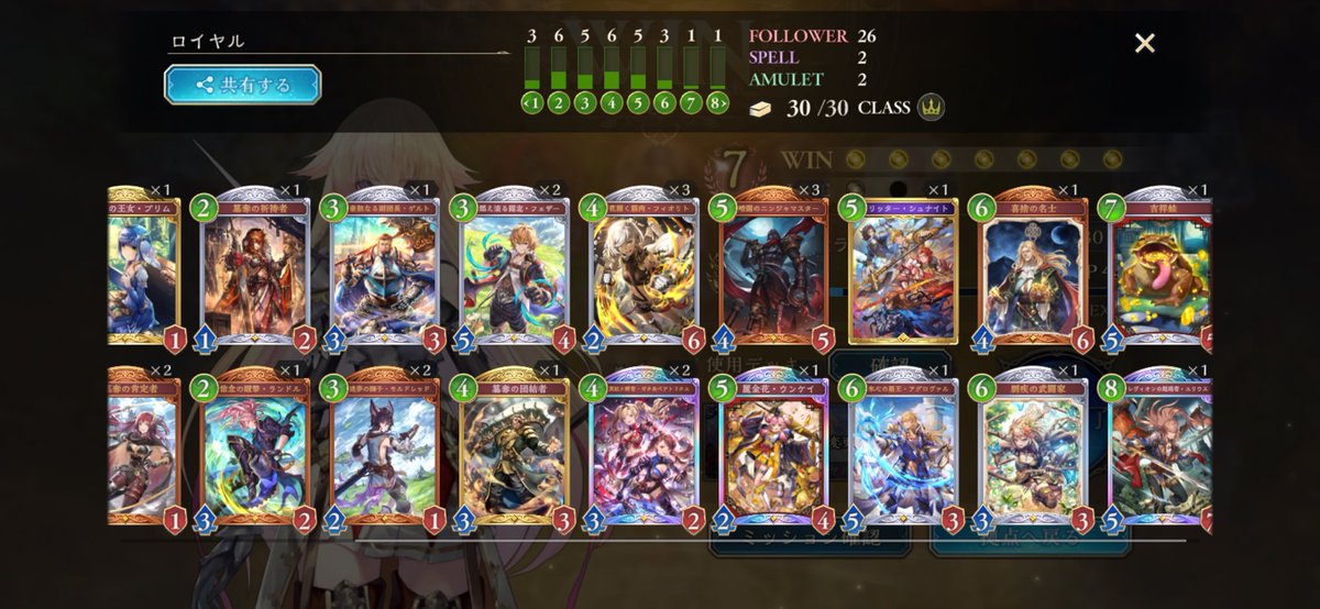 soragamerGG's tweet image. ロイヤル 2pick7勝❗️
アグロ気味に攻めて、展開されたらカエルで切り返すイメージ。
リッターシュナイトは出てきたら確定ピックかな。
後攻2ターン目と先行3ターン目はフェザー確定出し👍
残りウィッチとビショップ
#2pick