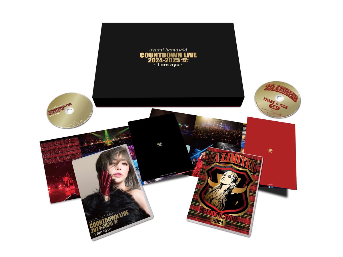💿2月11日発売、LIVE DVD&amp;Blu-ray 
「ayumi hamasaki COUNTDOWN LIVE
2024-2025 A〜I am ayu〜」
アートワークと特典グッズを解禁💫✨

豪華盤には、DISC-2として「TA LIMITED 〜thank U tour〜 2024」を収録❣️
さらに浜崎学園オリジナルスクバも💼

絵柄はこちらから✔️
🔗avex.jp/ayu/news/detai…