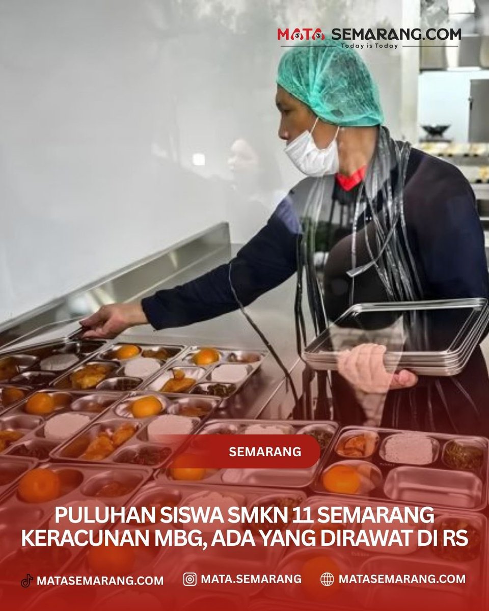 Puluhan Siswa SMKN 11 Semarang Keracunan MBG, Ada yang Dirawat di RS matasemarang.com/puluhan-siswa-…