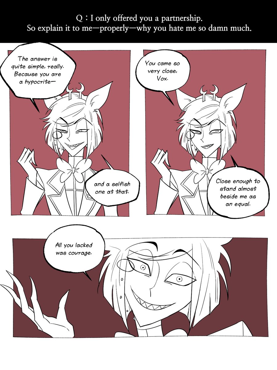 hazbinzzz's tweet image. Alastor’s point of view. (1/2)
#HazbinHotel #radiostatic #staticradio #voxal