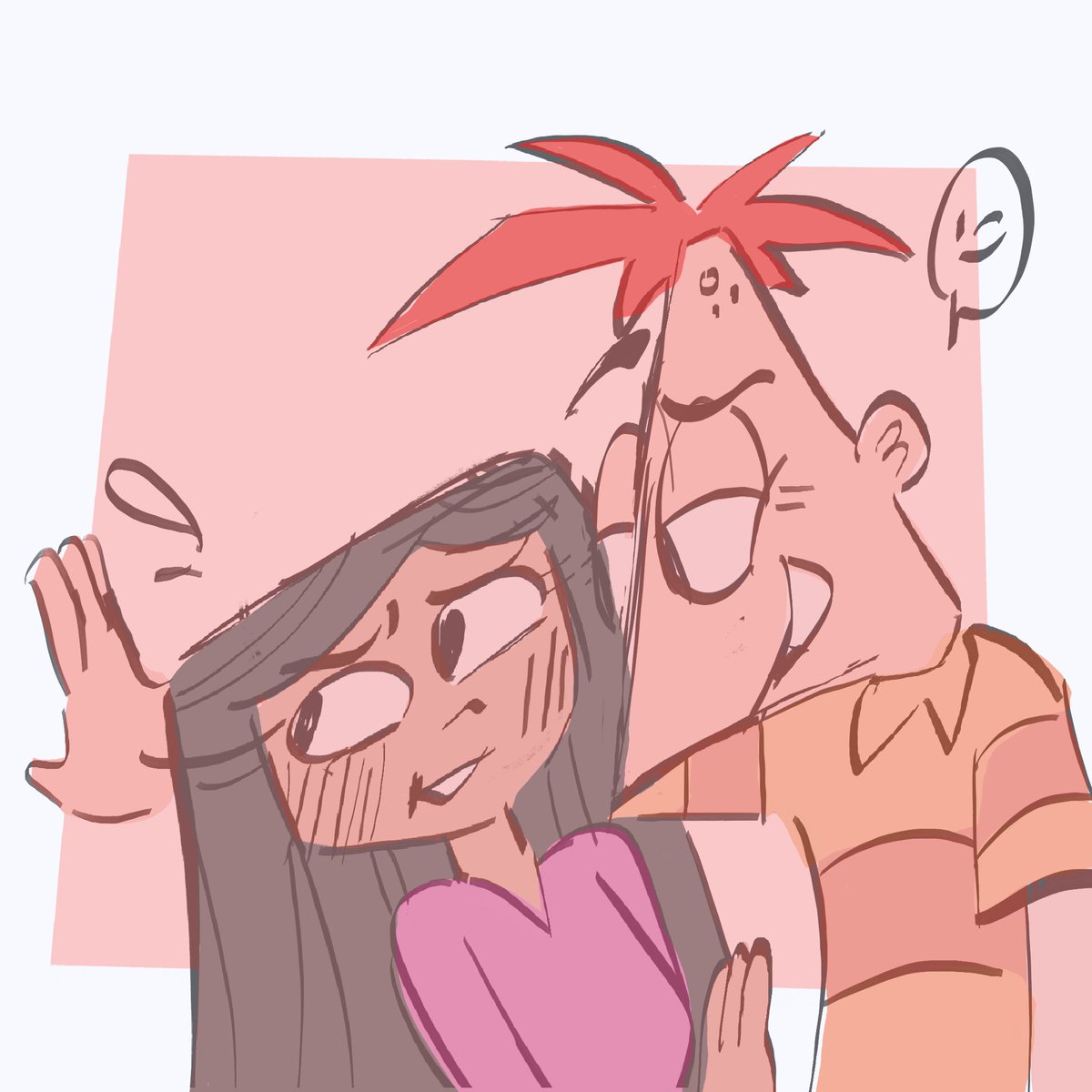 feeling a bit better so trying to draw again :) hope I have something new by tomorrow here’s a doodle tho eep
#phinbella #phinabella