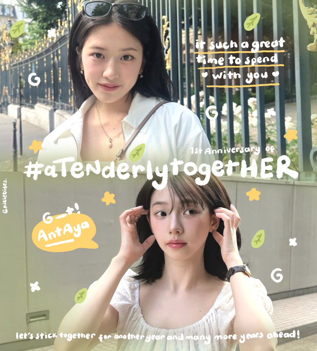 kitiebites's tweet photo. 🍵 help repost please, tysm! 

since today marked as antAya's 1st anniversary ( @kael_ann @huruhiraa ) they prepare 4 FREE layout by request to celebrate #aTENderlytogetHER +___<🍀 

💬 by reply, 
until 20.00 wib! 

check alt for more.
#zonauang #zonaba https://t.co/oIiwPiTZ6V