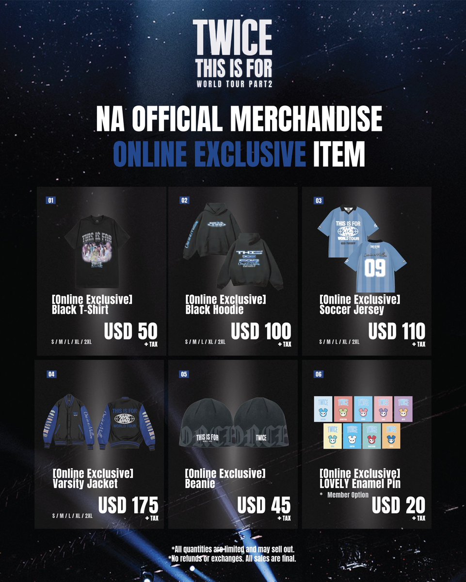 🎉 Once! Our online exclusive MD is now live ✨
Check out the items available online only 🛒

👉 Link: lnk.to/TwiceStore

*All items are limited and may sell out fast
