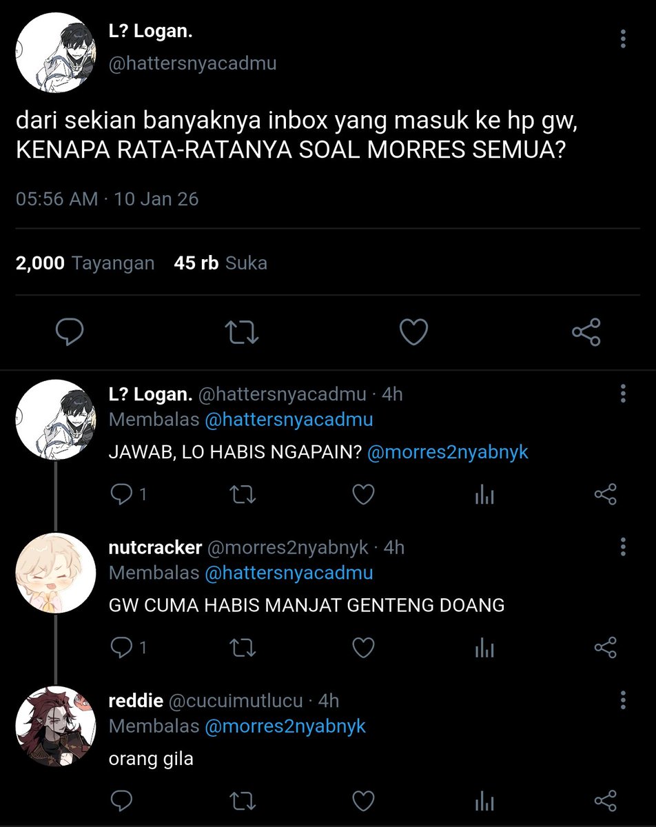 eugkishi's tweet photo. — #childrenoftheholyemperor ;
#COTHE AU MODERN LOKAL.
Morres manjat ke atas genteng.
#성황의아이들 https://t.co/wuuKVjg3VD