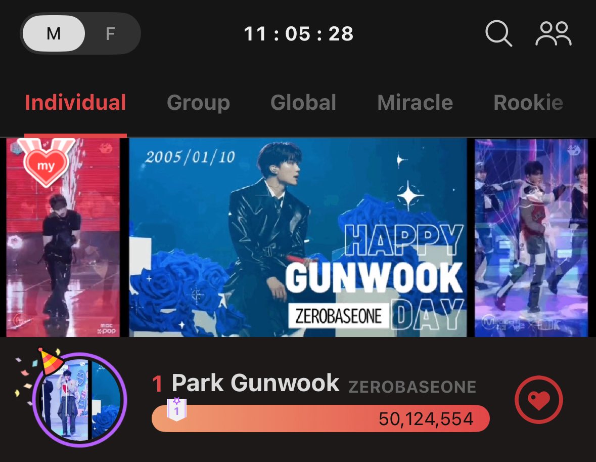[🗳️] CHOEAEDOL D-DAY🎉

We are close to Charity Fairy for Gunwook 🧚 

✅ Drop all of your collected hearts ONLY in community/banner posts to get 20% heart rebates!
🎯 55,555,555 hearts

LEGENDARY ACE PARK GUNWOOK 
#22ndChapterOfGunwook
#꼬버구대장_박건욱_탄생일
#HAPPYGUNWOOKDAY
