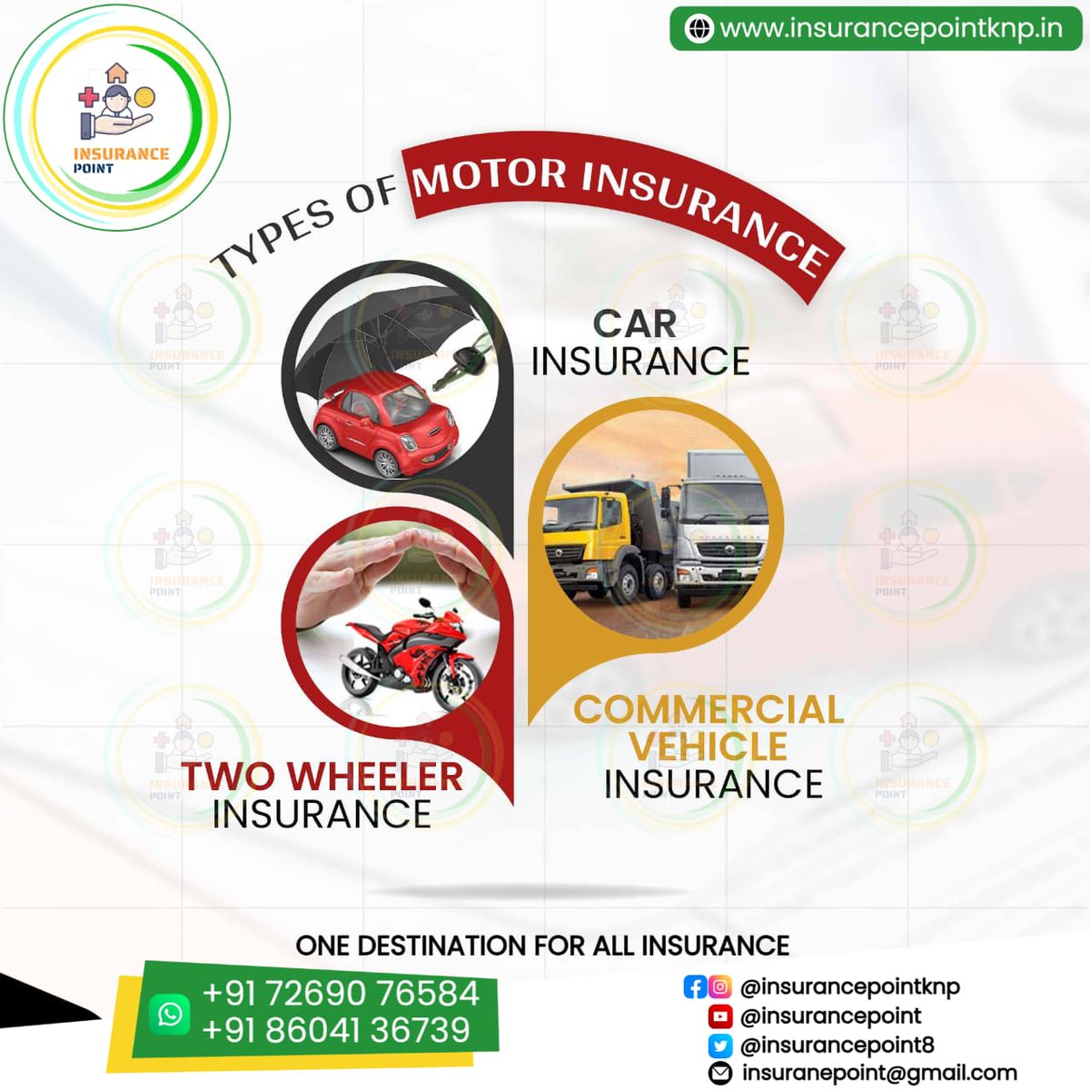 InsurancePoint8's tweet photo. Protect your vehicle with the right insurance cover
✅ Hassle-free policy issuance
✅ Best premium options
✅ Quick claim assistance
ONE DESTINATION FOR ALL INSURANCE NEEDS
#CarInsurance
#TwoWheelerInsurance
#CommercialVehicleInsurance
#insurancepointknp https://t.co/ioJJFk52p3