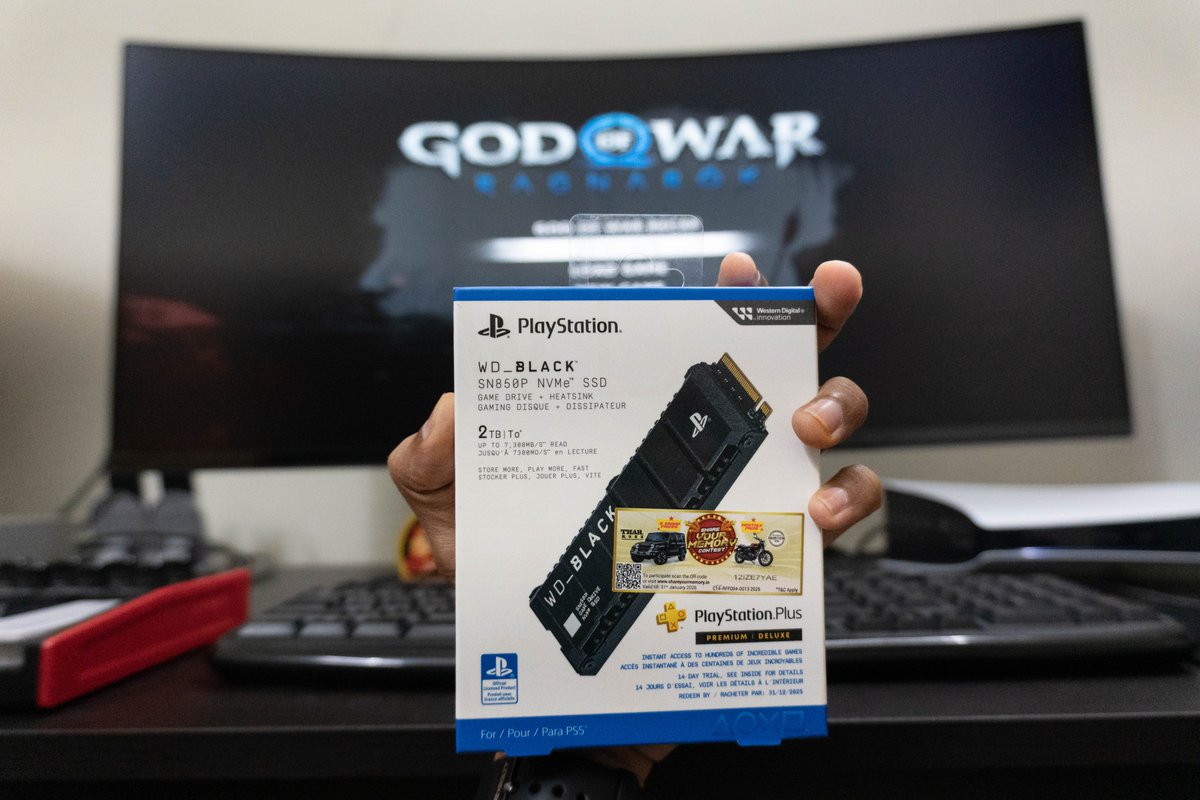 JayPatelSat's tweet photo. Finally upgrading my setup with the WD_BLACK SN850P 2TB. 🎮 As the officially licensed M.2 SSD for PlayStation 5 consoles, I know it delivers the speed and compatibility I need. Time to fill this drive up! 🚀 https://t.co/Kefu4aZQjy
