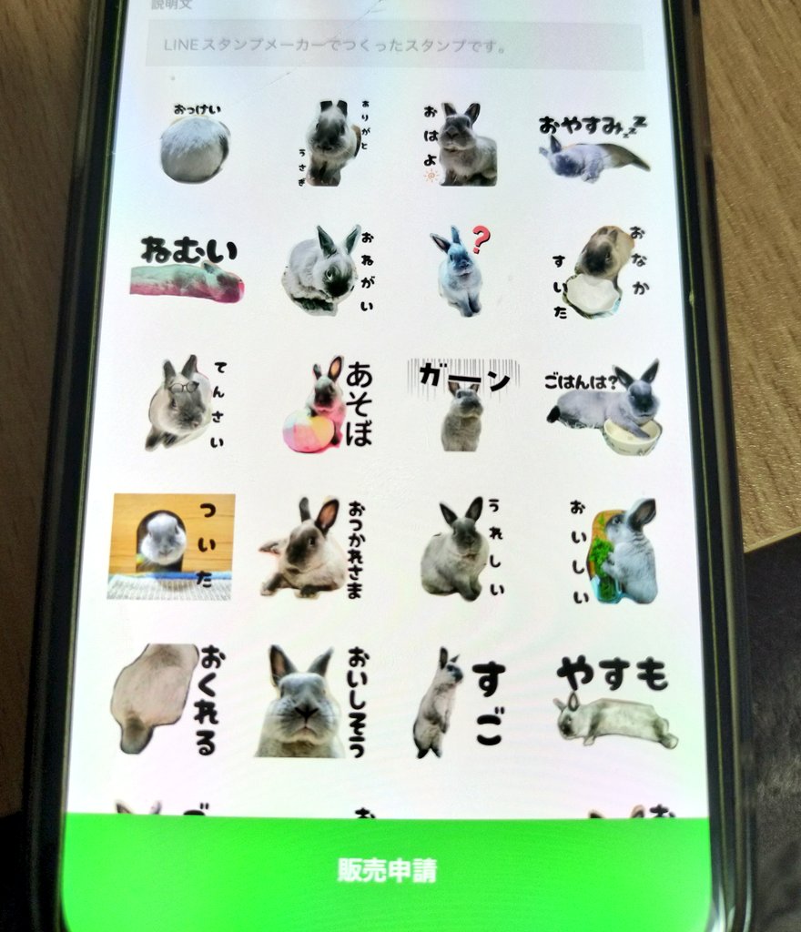 リン君のLINEスタンプもうすぐ完成
ラストスパート🐰