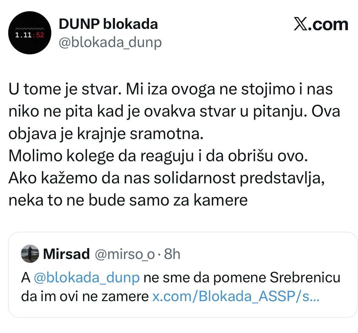 frompolarland's tweet image. Oni su ovo morali da obrišu i to je sve što treba da znamo o odnosima moći u studentskom pokretu