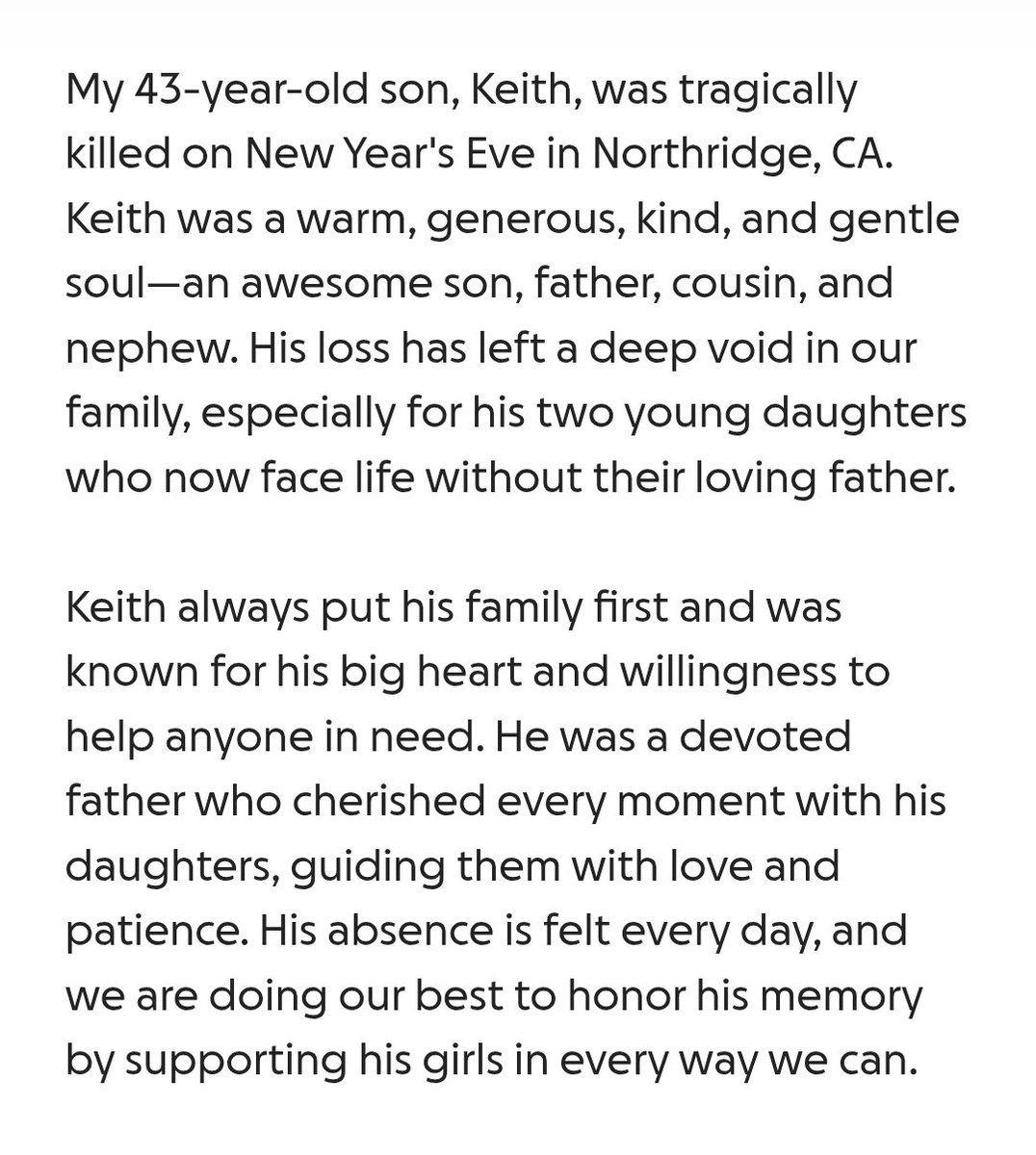 atlajala's tweet image. this is a verified gfm for the family, specifically the daughters, of Keith Porter Jr., set up by his father. please give generously and share widely. gofundme.com/f/support-for-…