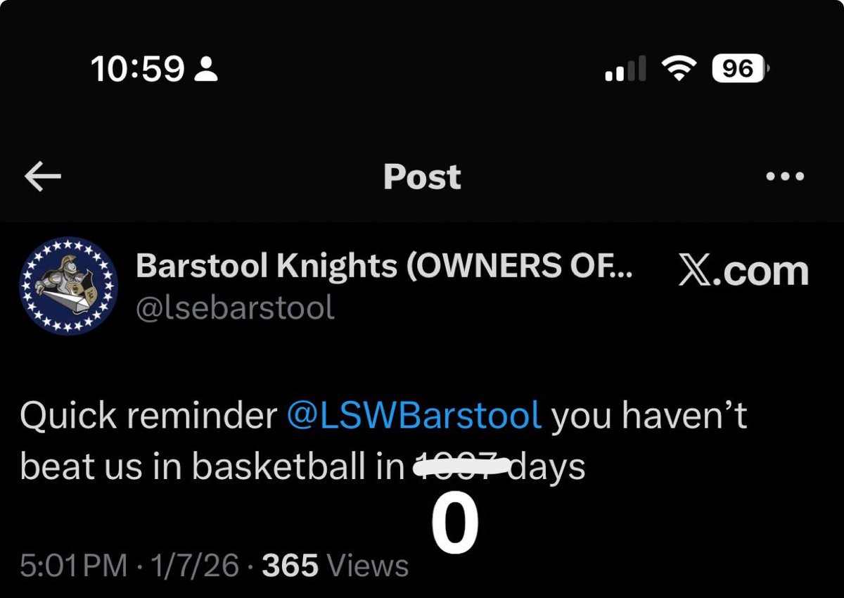 LSWBarstool's tweet image. Truth @lsebarstool