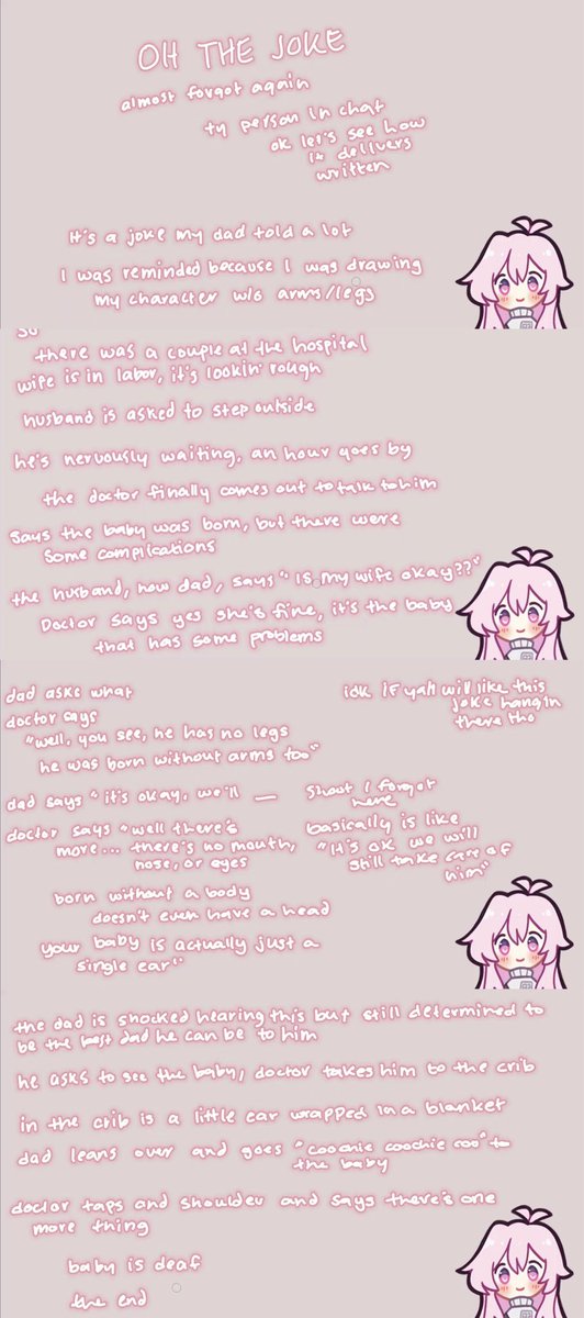 Chunkymk01's tweet photo. Shachi's joke that her dad tells once a year https://t.co/IRCmKQn9BP