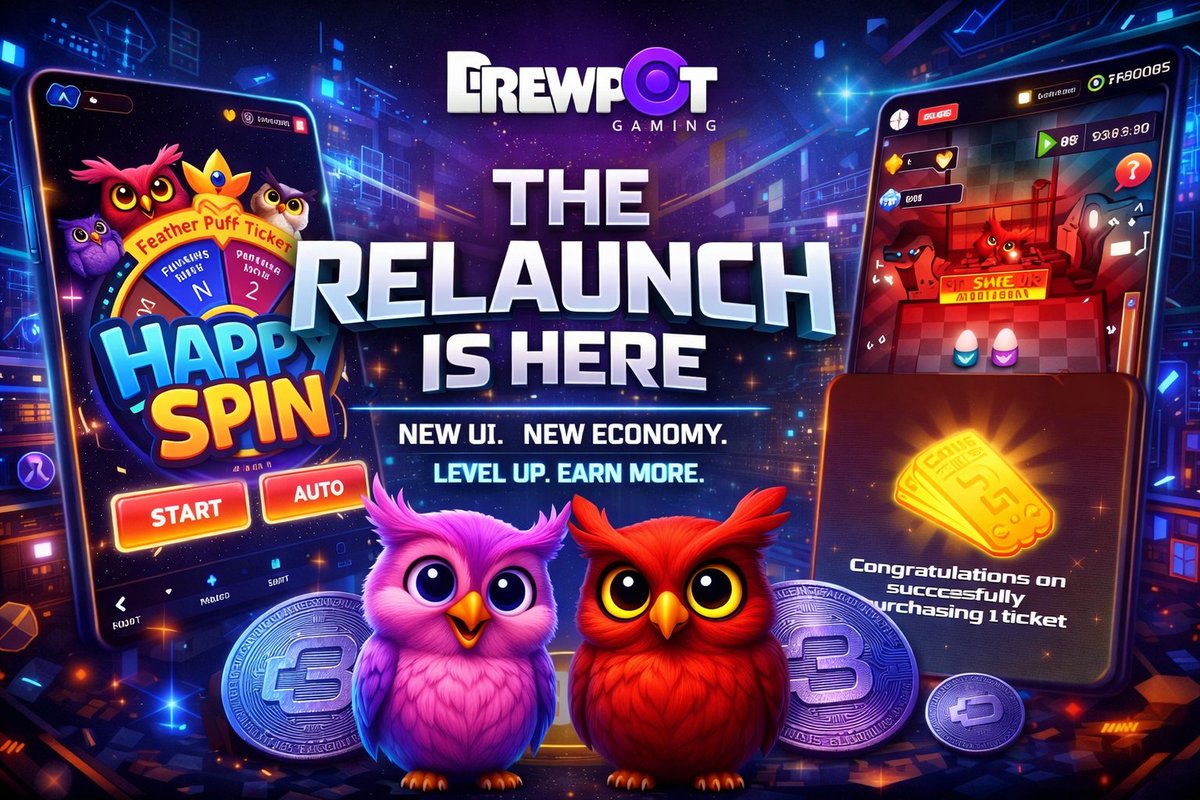 BRE3OFFICIAL's tweet photo. Brewpot  Gaming New Economy Structure and New UI is LIVE NOW🚨
Here’s where BRX is actively used on the platform 👇

-Feather Puff — Daily gameplay and earn Brewpots

-Happy Spin — Participate using in-game assets derived from BRX activity

-Forecast Arena — Prediction-based gameplay powered by BRX

-Hand of Fate — PVP matches settled in BRX

-Trade Market — Buy and sell game assets

-Staking & Farming — Long-term participation options

-Exclusive NFT — Access long-term fee-sharing assets

This isn’t a single feature launch.
It’s a system going live.
More Feature & Rewards Coming Soon.

#BRX #BrewpotGaming #BRE3 #BrewOWL