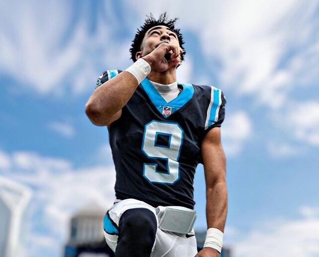 1PantherPlace's tweet photo. Playoffs. Panthers.
Panthers. Playoffs.
Bryce. Cam.
Cam. Bryce. 

We’re back. 

We’re so back.

Clutch. Noon. Saturday.

@997TheFox https://t.co/qTLEqUlr2X