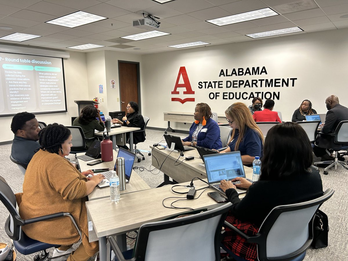 MariaDSells's tweet image. School leadership teams came together this week as part of the @ALSDEOSI &amp;amp; @CogniaOrg partnership to discuss prioritizing intentionality and consistency for observational structures and impactful feedback loops.