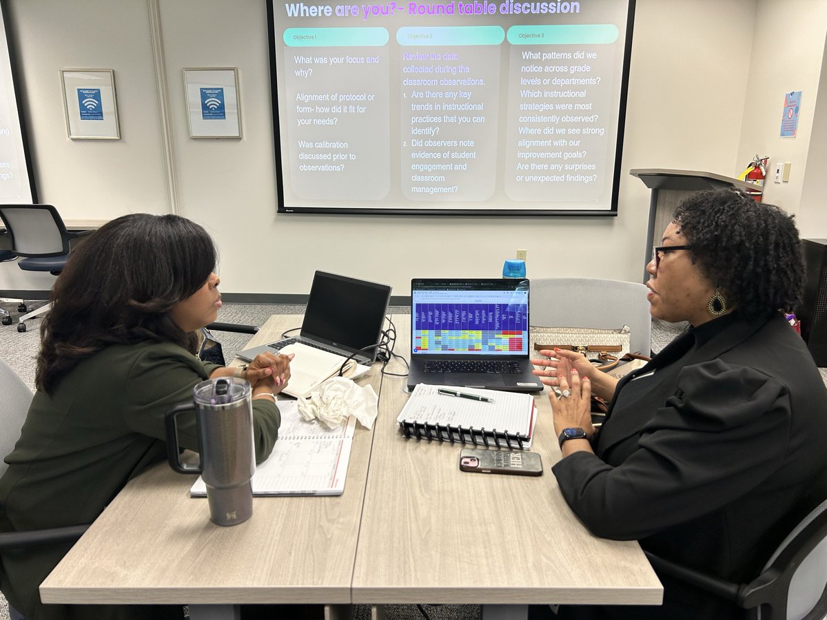 MariaDSells's tweet image. School leadership teams came together this week as part of the @ALSDEOSI &amp;amp; @CogniaOrg partnership to discuss prioritizing intentionality and consistency for observational structures and impactful feedback loops.